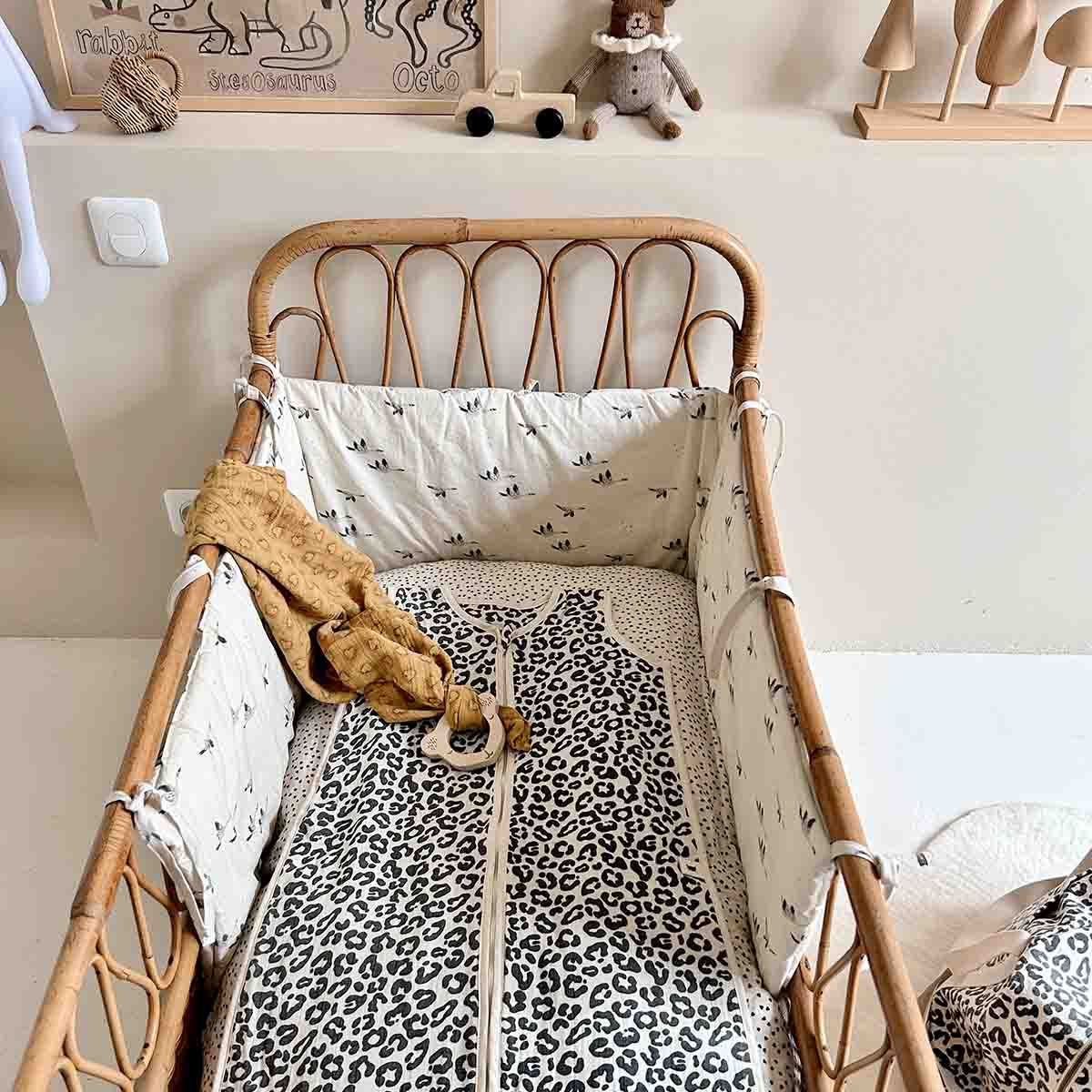 ADELE LIGHTWEIGHT BABY SLEEPING BAG - GRAOU: Natural / Graou