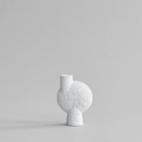 Sphere Vase Bubl Shisen Medio Bone White