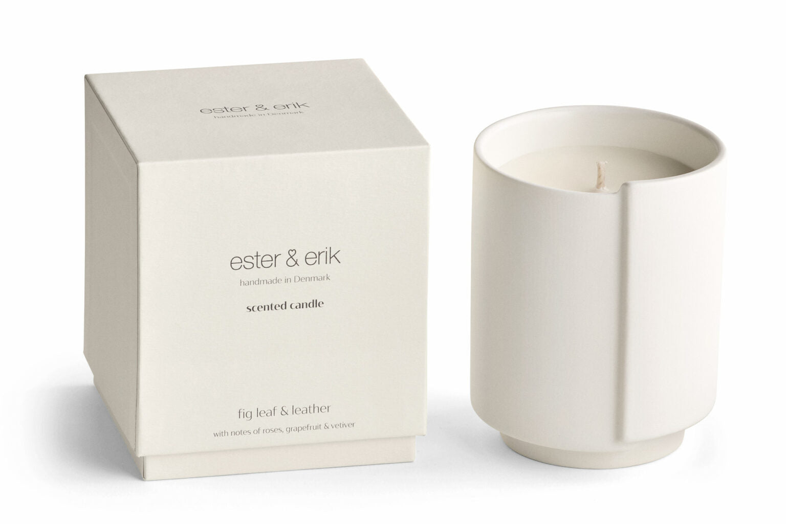 Scented Candle Fig Leaf and Leather