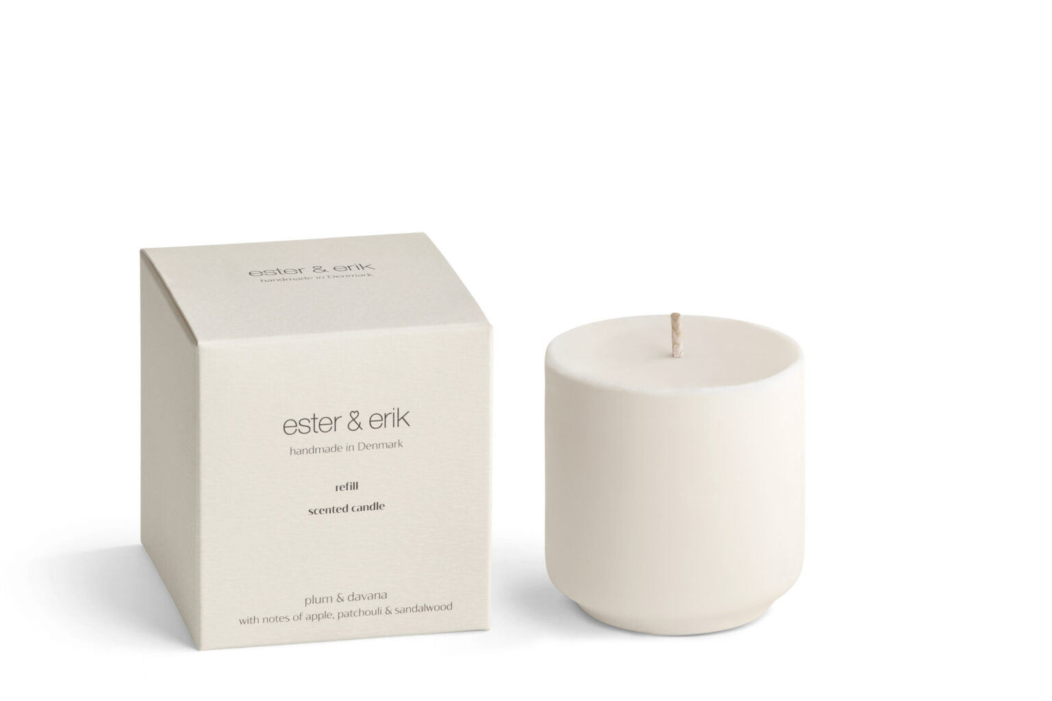 Refill Scented Candle Plum and Davana