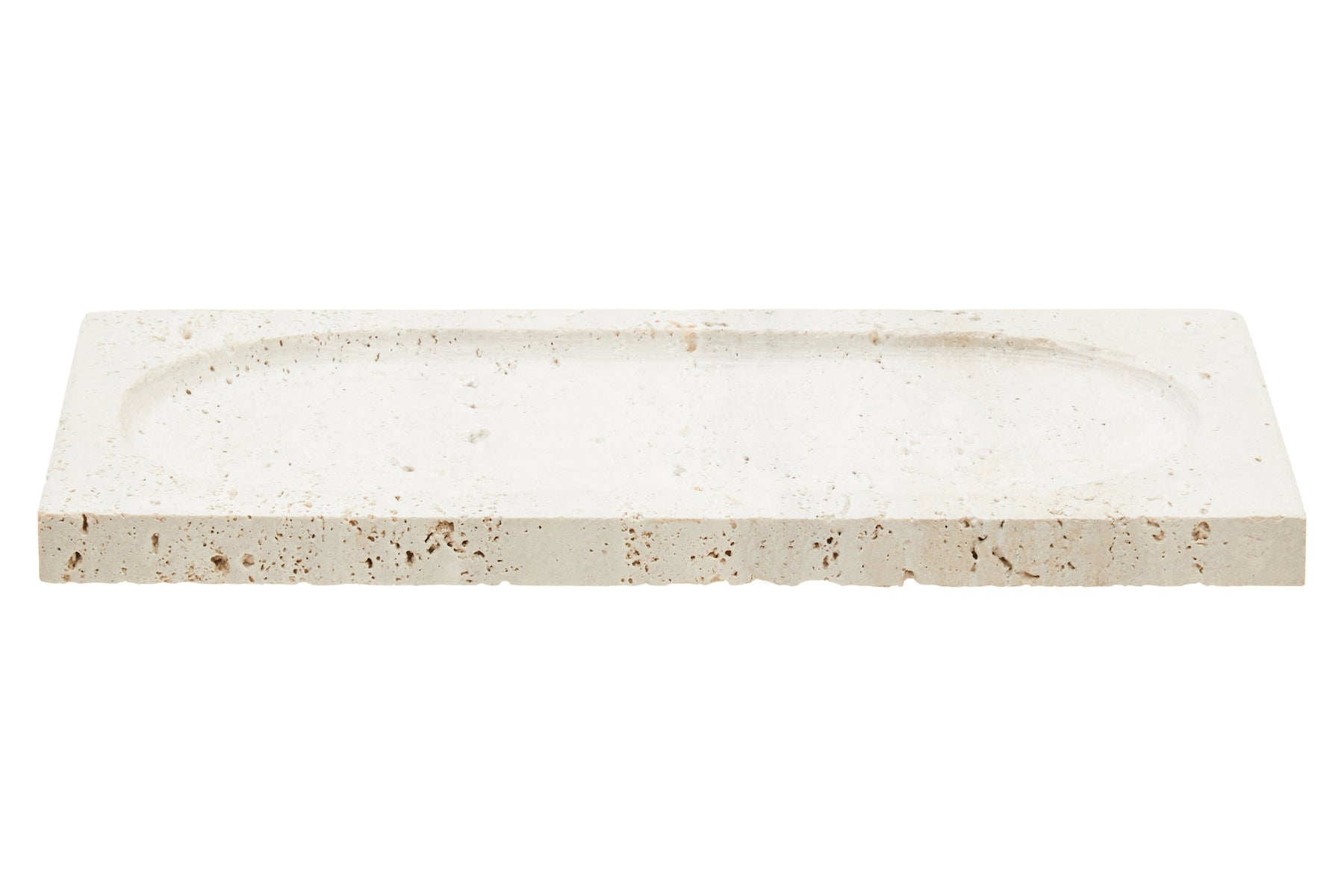 Tibor Travertine Rectangular Decorative Tray