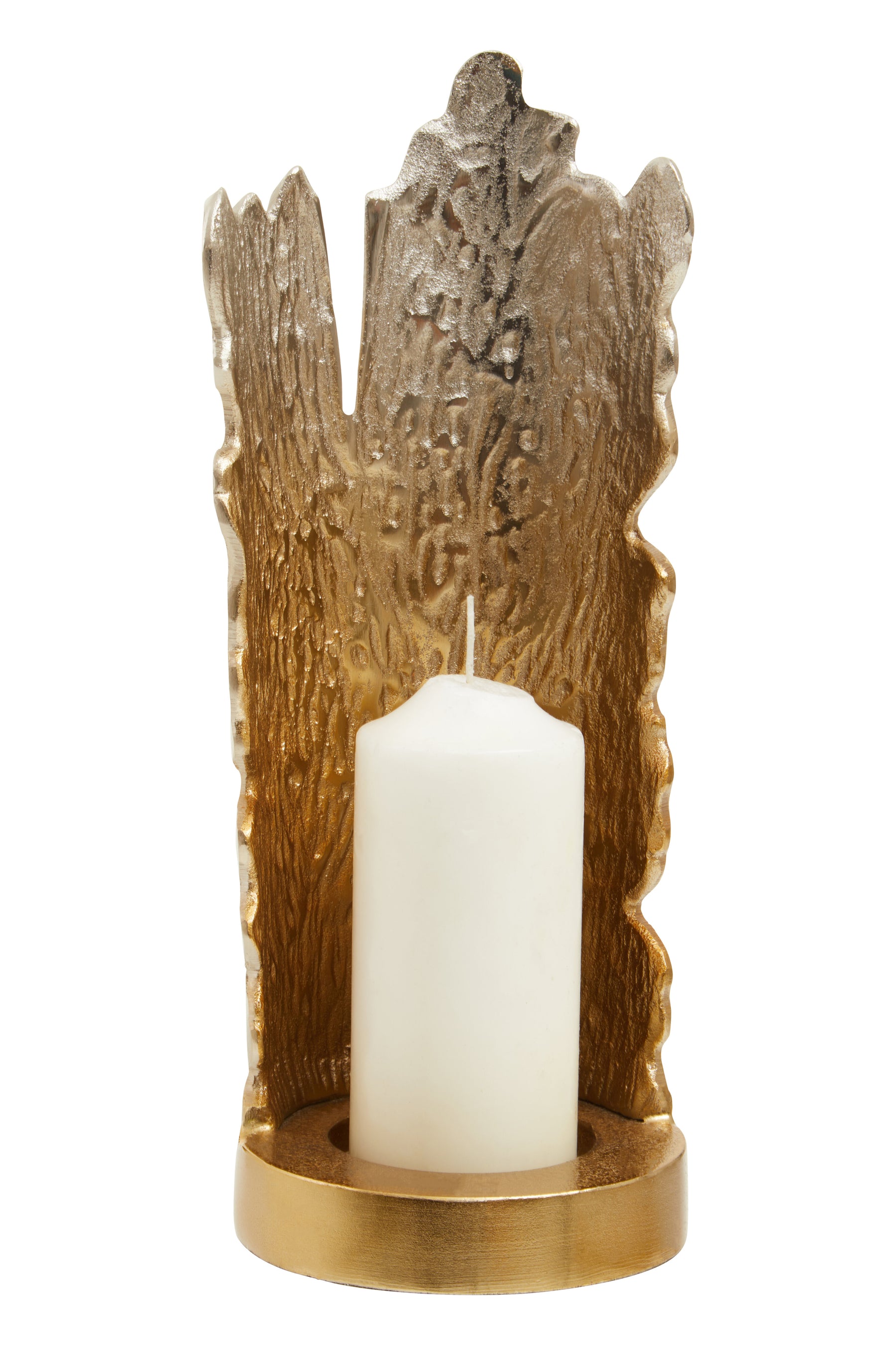 Dion Small Ombre Silver and Gold Finish Candle Holder