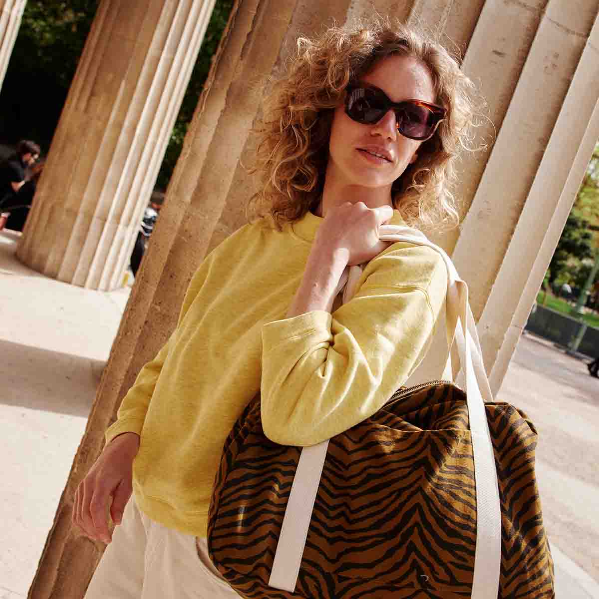 WEEKEND BAG - DIAPER BAG RAPHAEL GRAOU TAPENADE: TAPENADE / ZEBROU