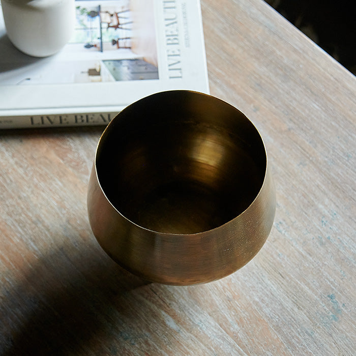 Allora Brass Planter