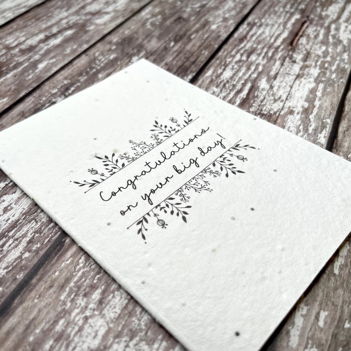 Wedding Plantable Seed Card