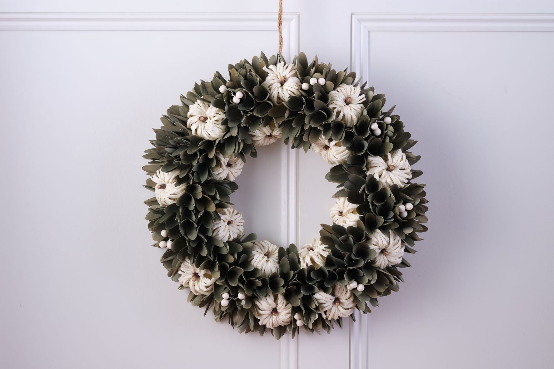 Green Pumpkin Wreath