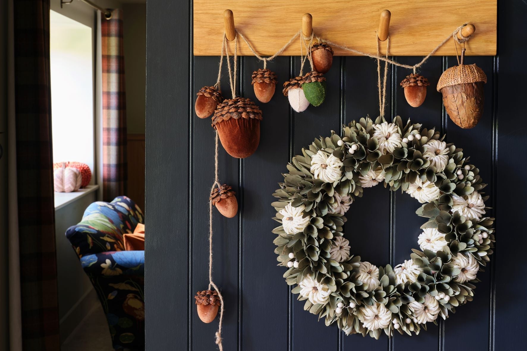 Green Pumpkin Wreath