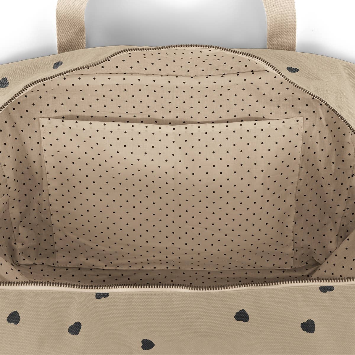 RAPHAEL DIAPER BAG - WEEKEND BAG SAND: SAND / HEART
