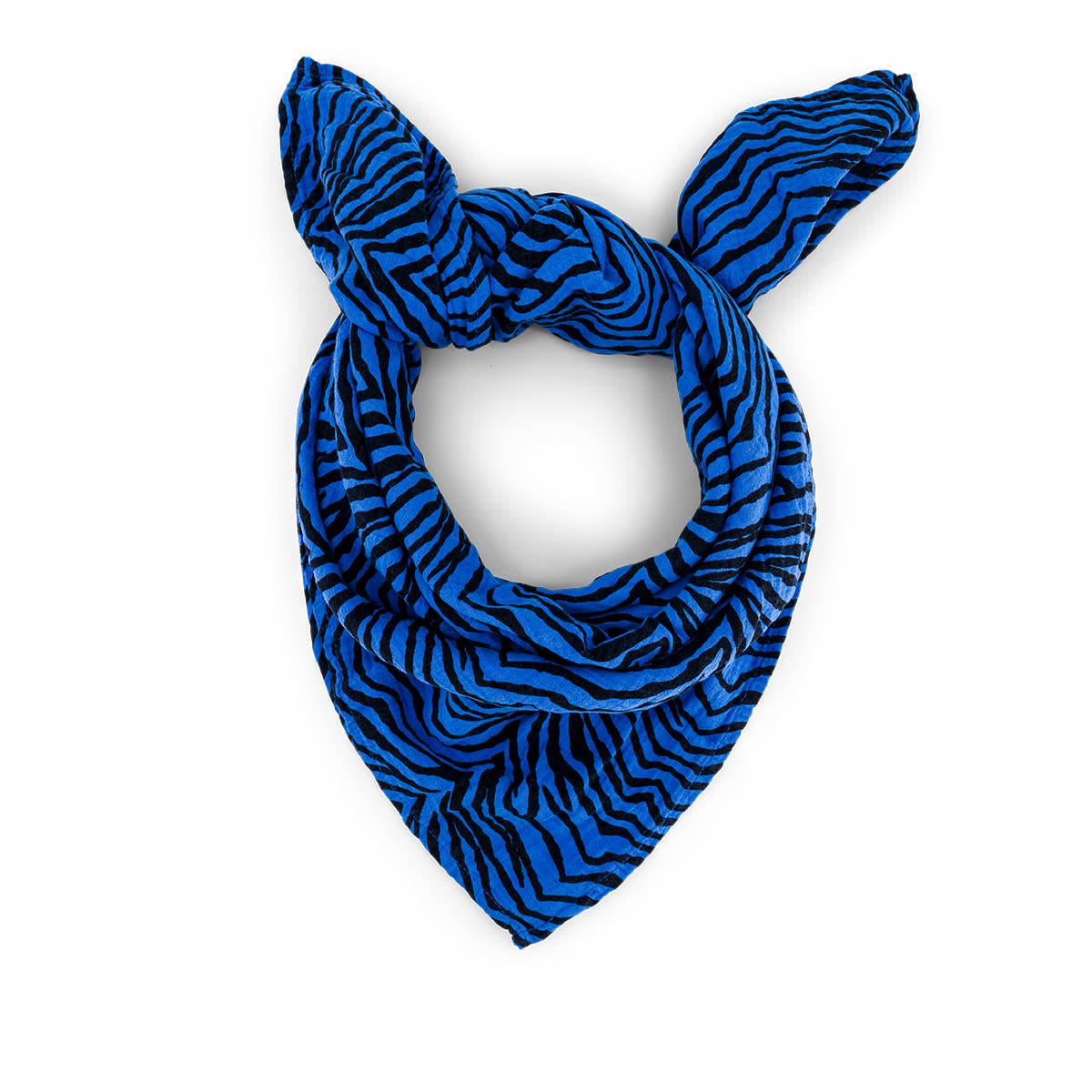 BIANCA SWADDLE ZEBROU GREEK BLUE: GREEK BLUE / ZEBROU