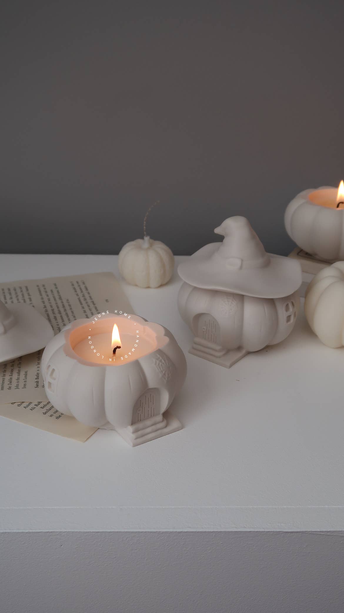 Witch House Pumpkin Candle