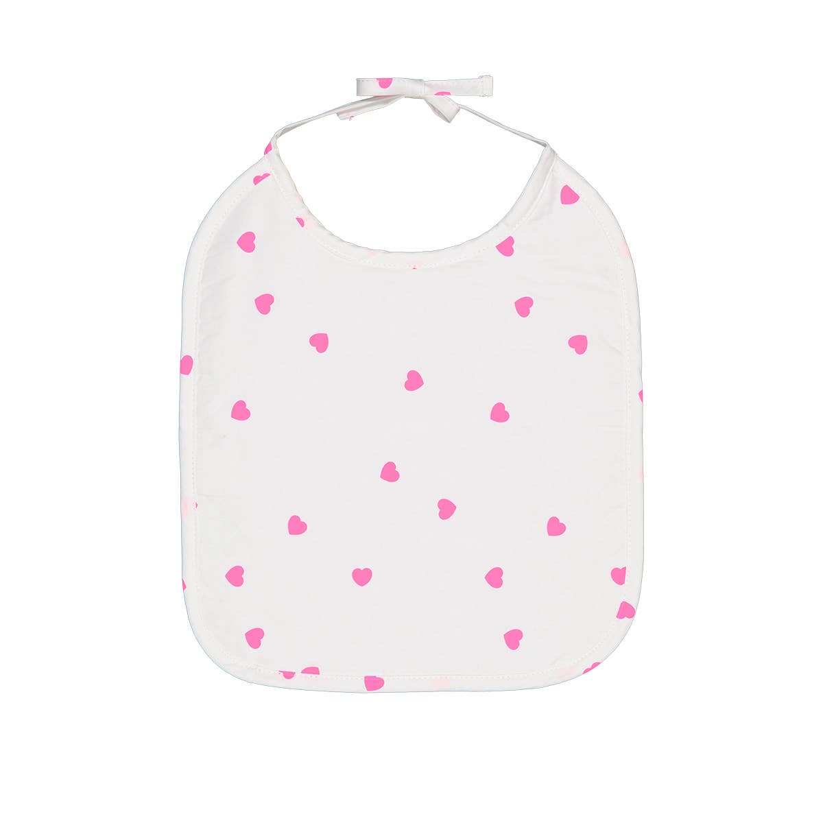 ANNA BIB HEART NEON PINK: ROSE / HEART