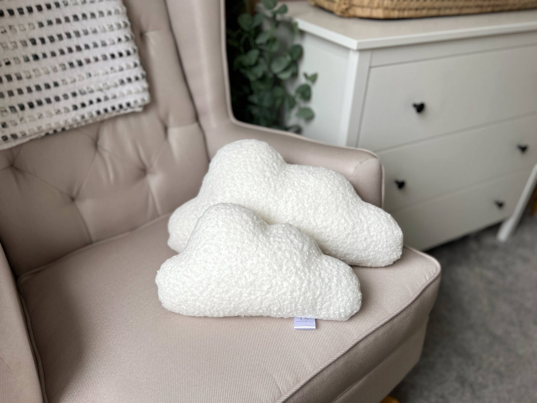 Boucle Cloud Cushion Set Nursery Decor