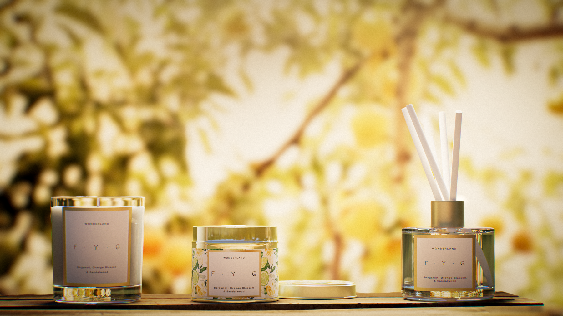 Wonderland Tin Candle