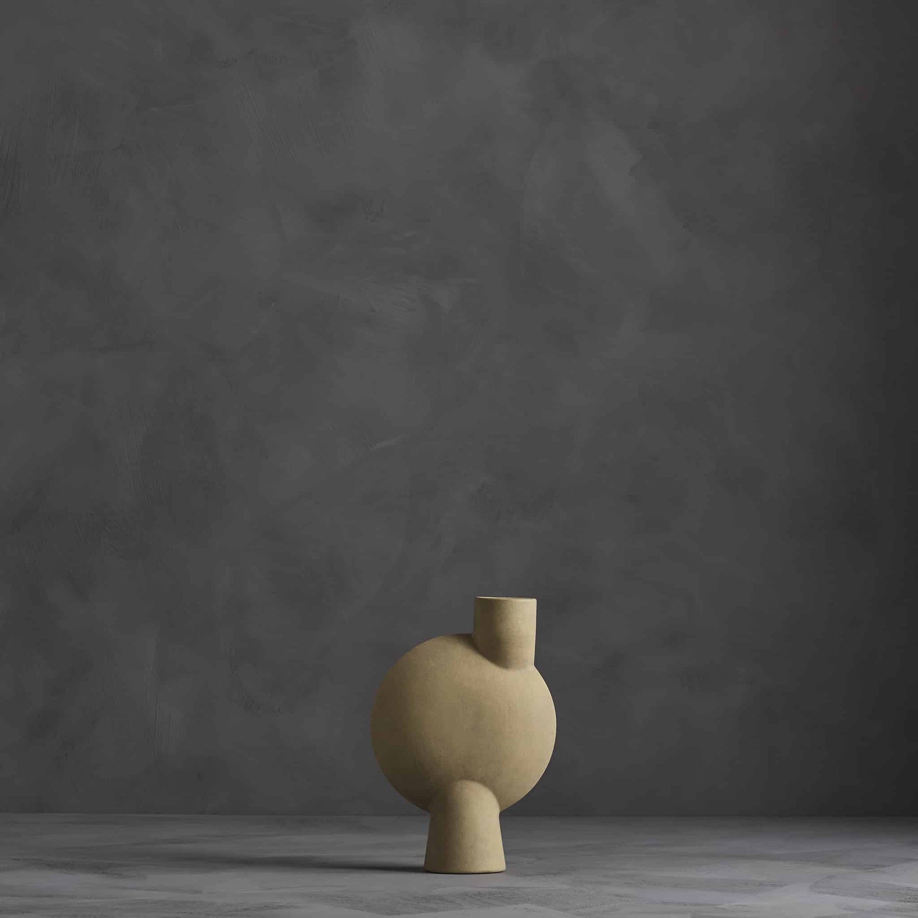 111025-1 SPHERE VASE BUBL MIDI SAND