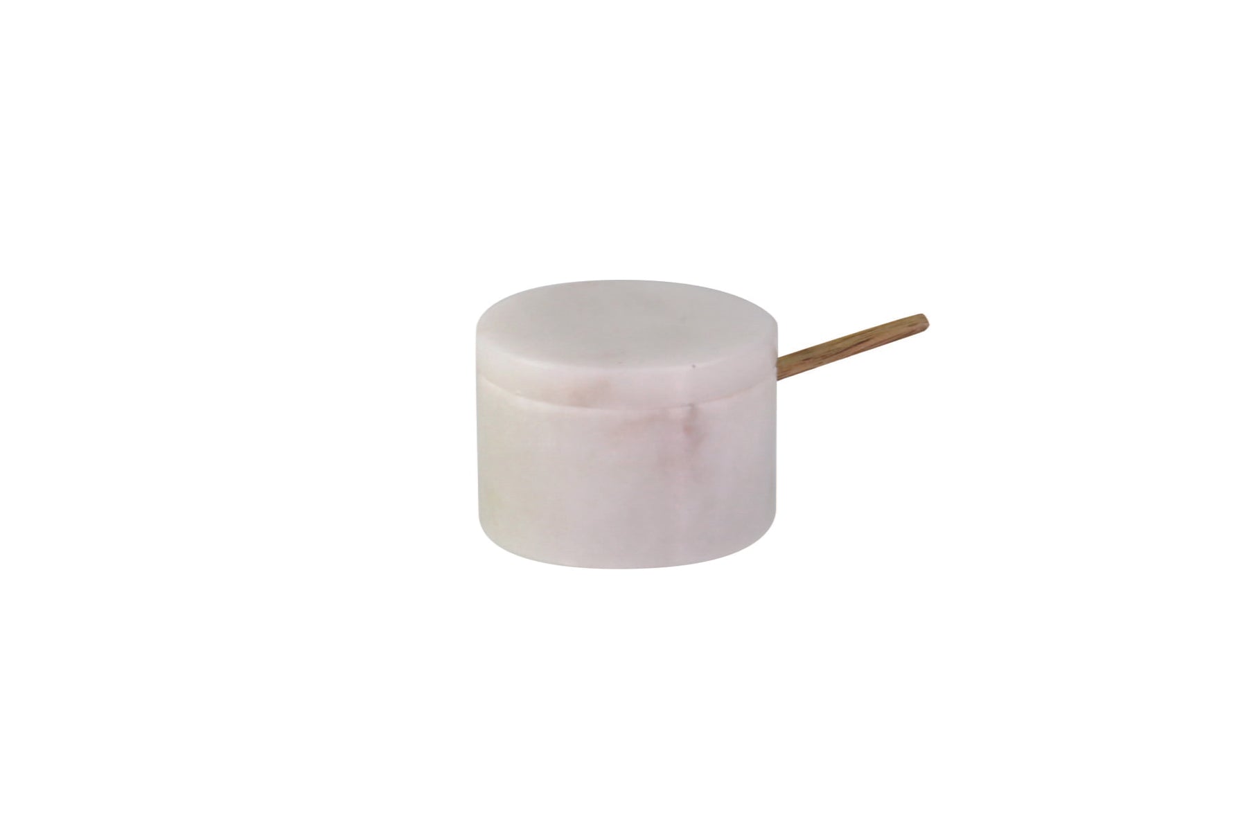 58-02 White Lidded with spoon