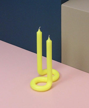 Lex Pott Twist Candle Yellow