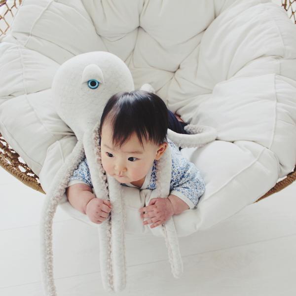 Big Stuffed Small Albino Octopus