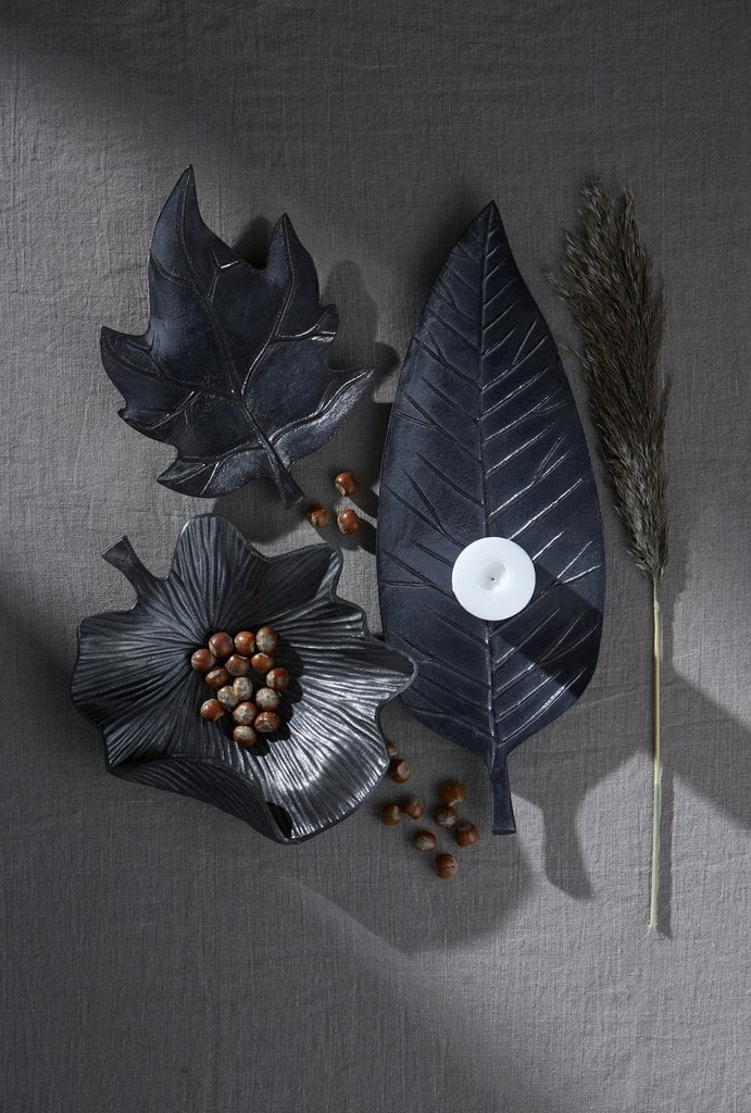 Wikholmform Leaf Plate Grey Group 78425