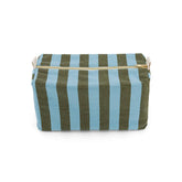 VIC TOILETRY BAG STRIPES OLIVE / BLUE