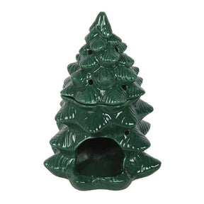 Green Winter Fir Tree Oil Burner and Wax Warmer