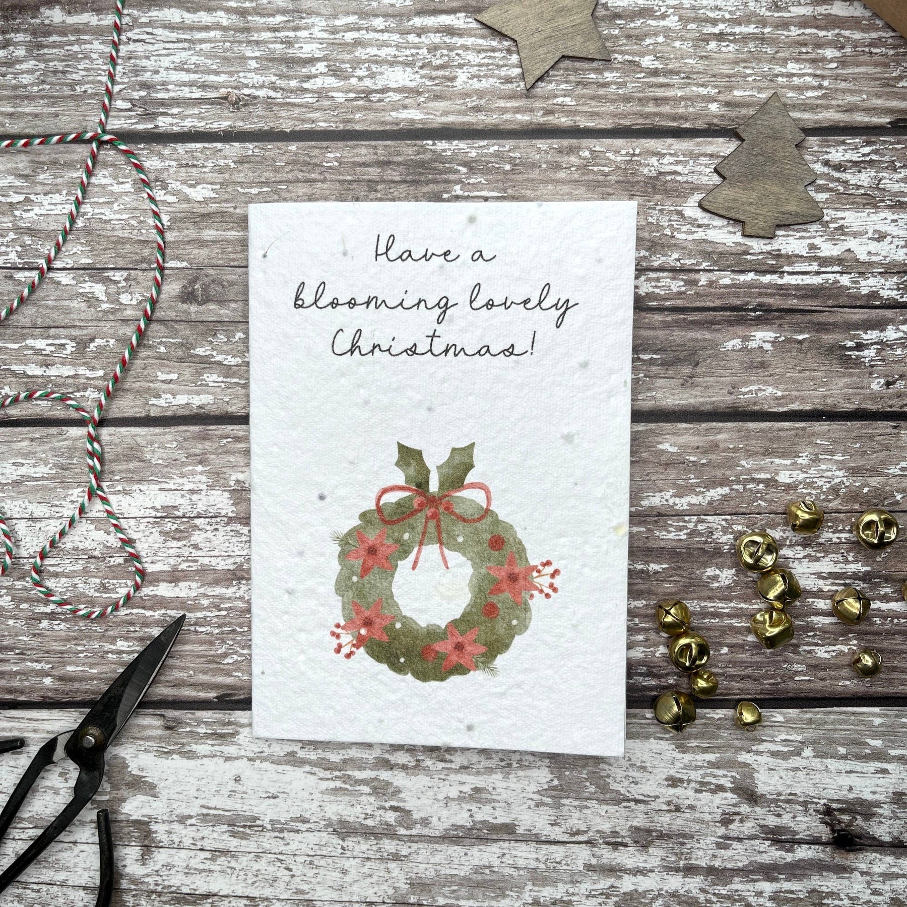 Christmas plantable wildflower seed card