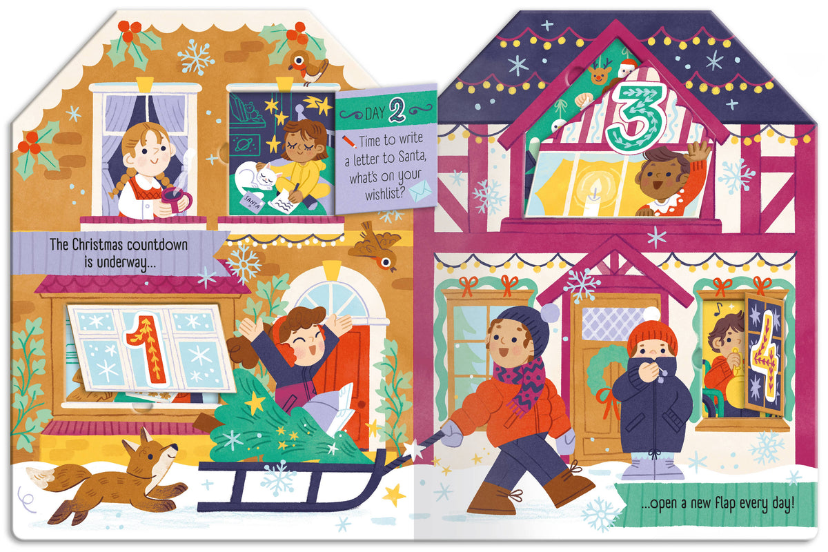 Christmas Concertina Book - Christmas Village