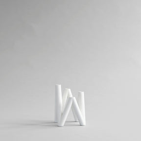 W Candle Holder White