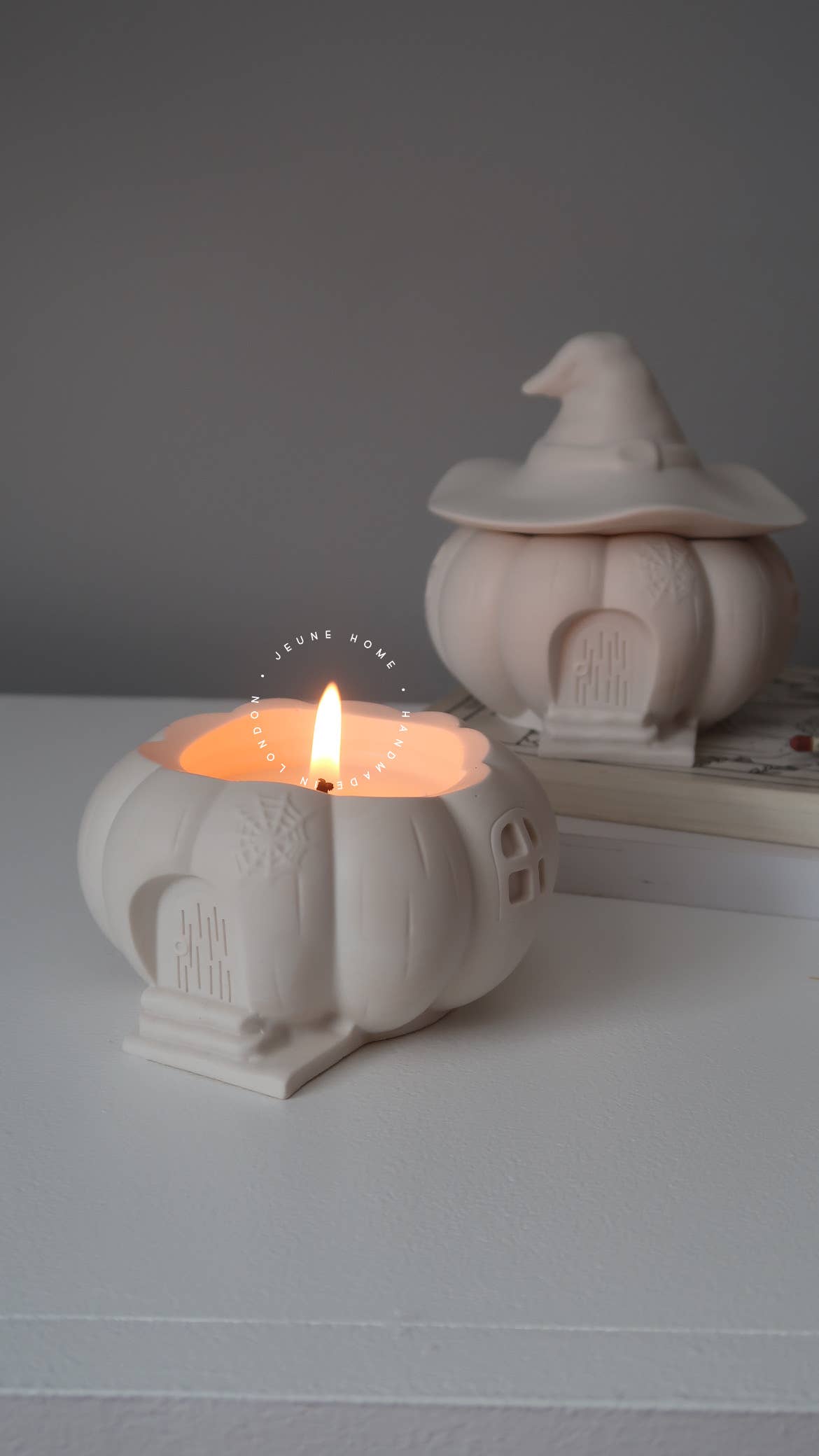 Witch House Pumpkin Candle