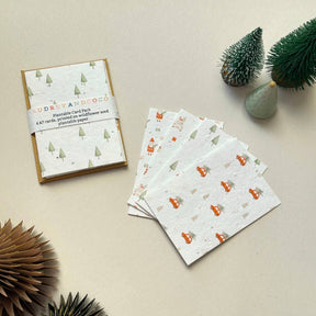 Mini A7 Plantable Wildflower Seed Christmas Card 4 pack