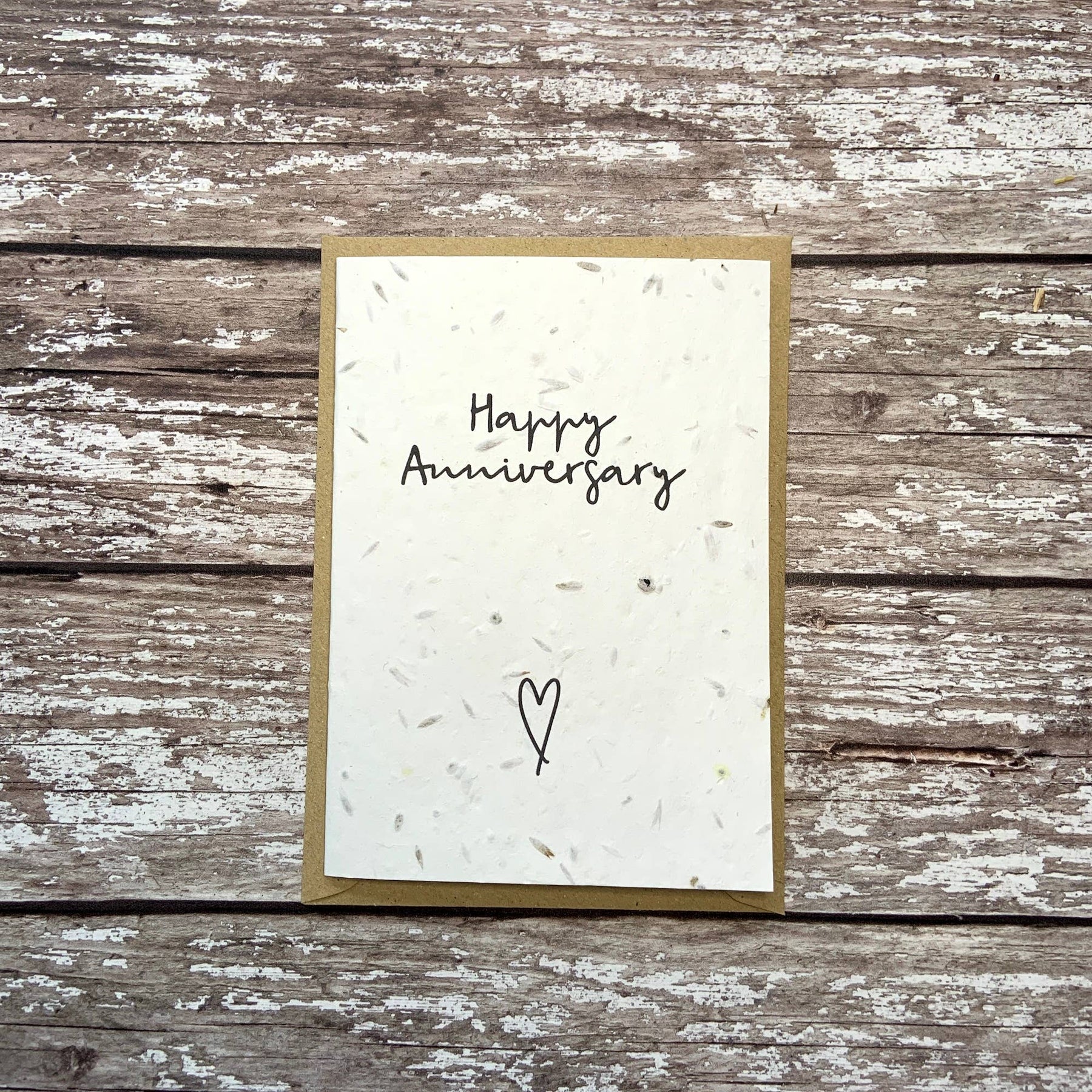 Happy anniversary plantable card