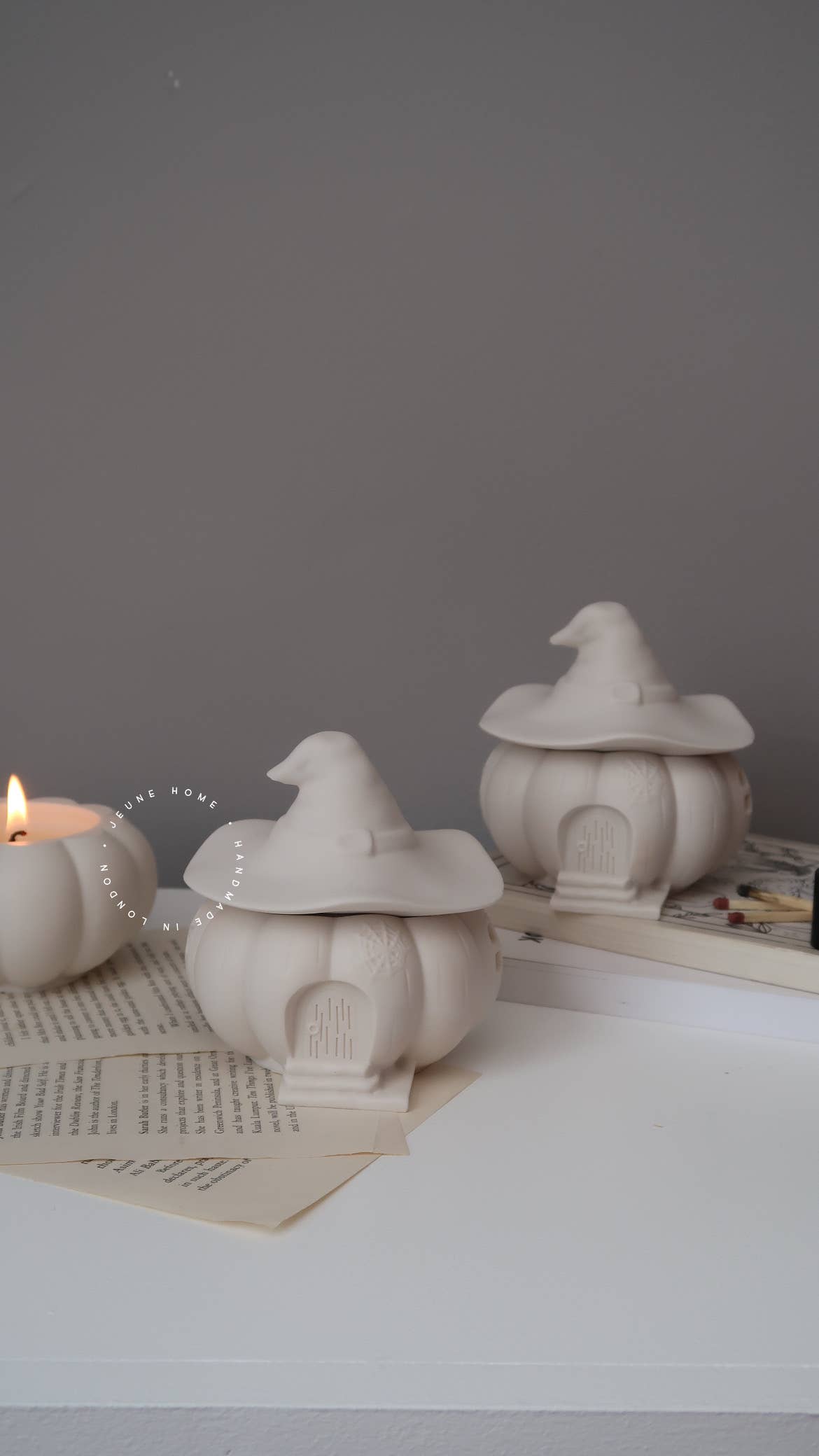 Witch House Pumpkin Candle