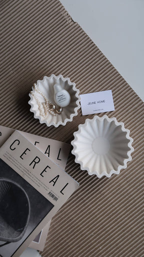 Decorative ripple bowl large