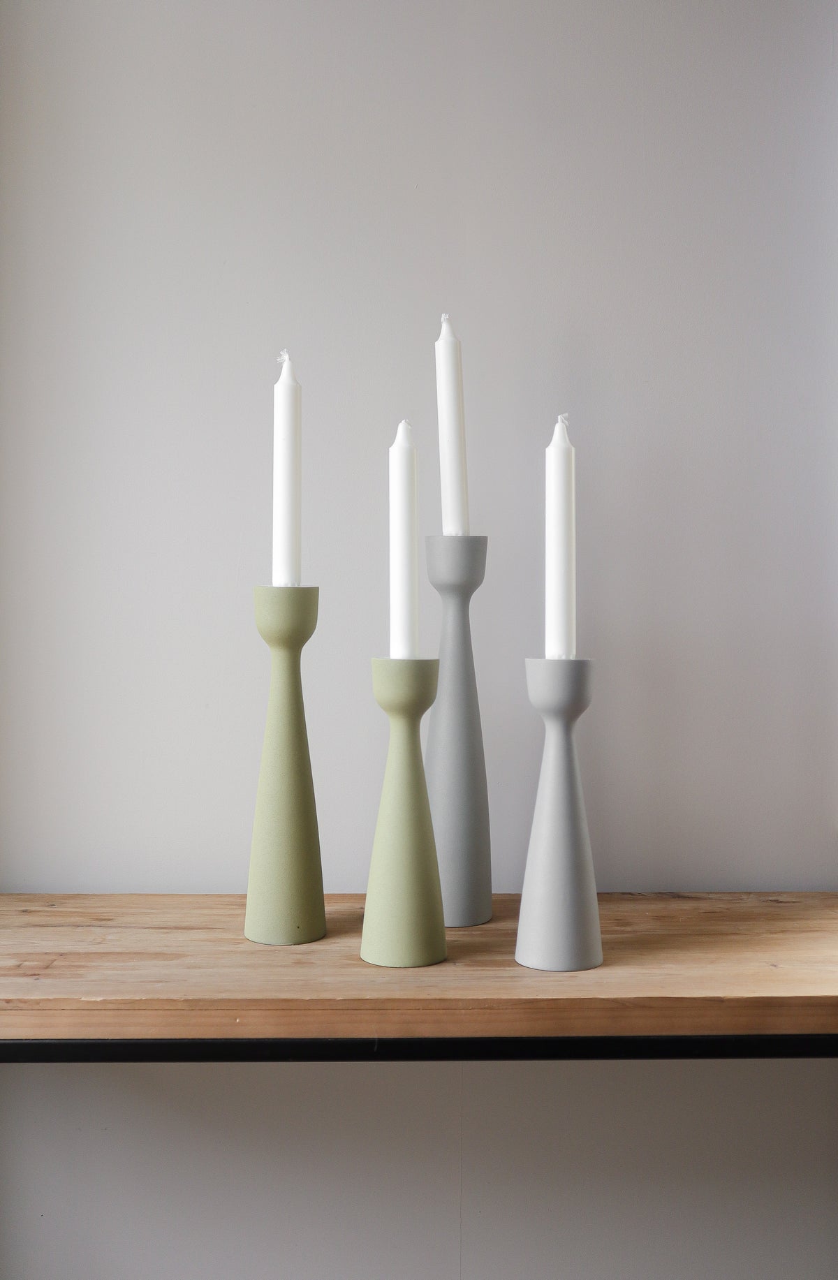 Urban Candlestick Light Grey Small