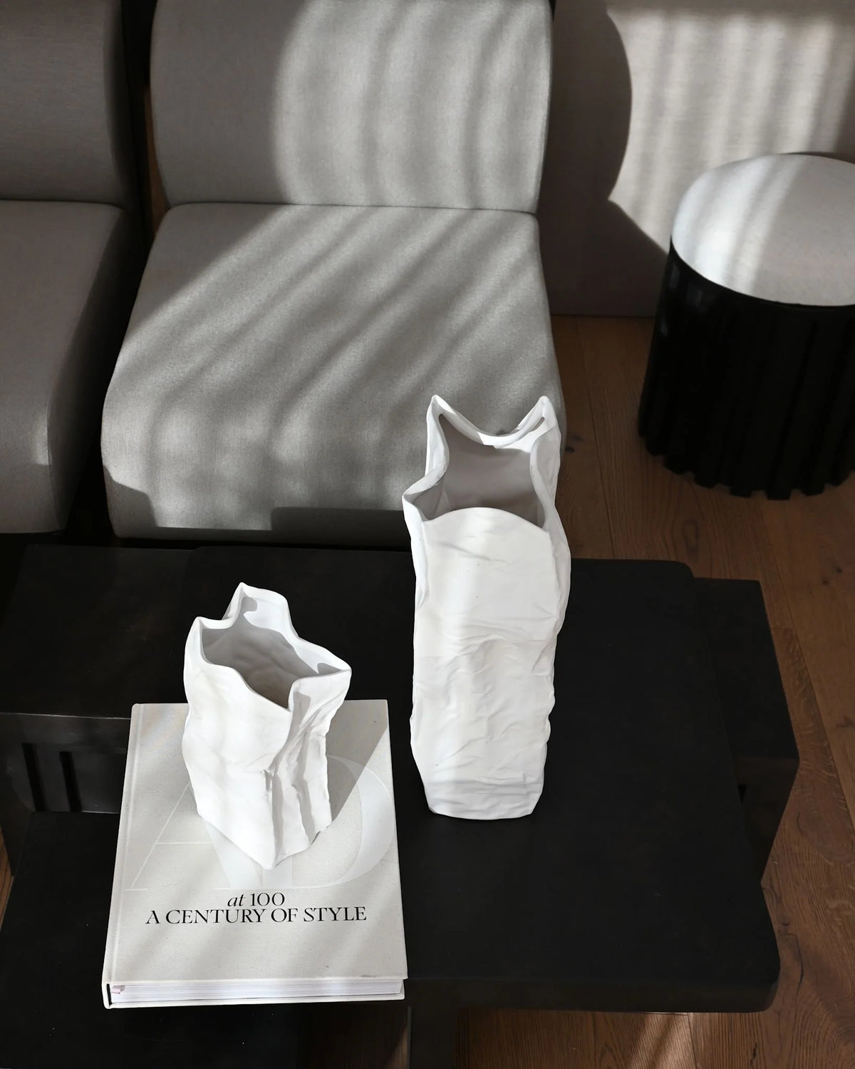 Kami Vase Medio Bone White