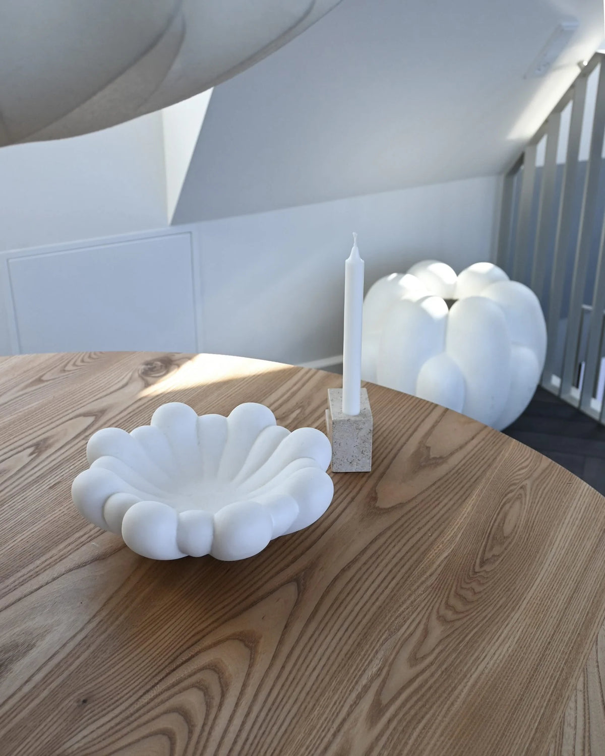 Bloom Tray Medio Bone White