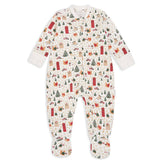 Baby Jersey Sleepsuit - Festive Forest: 6-12m