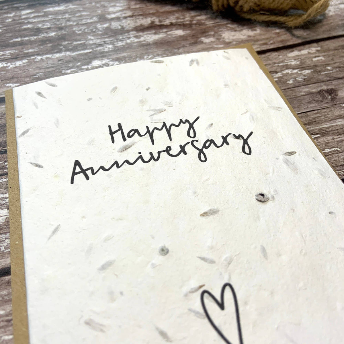 Happy anniversary plantable card