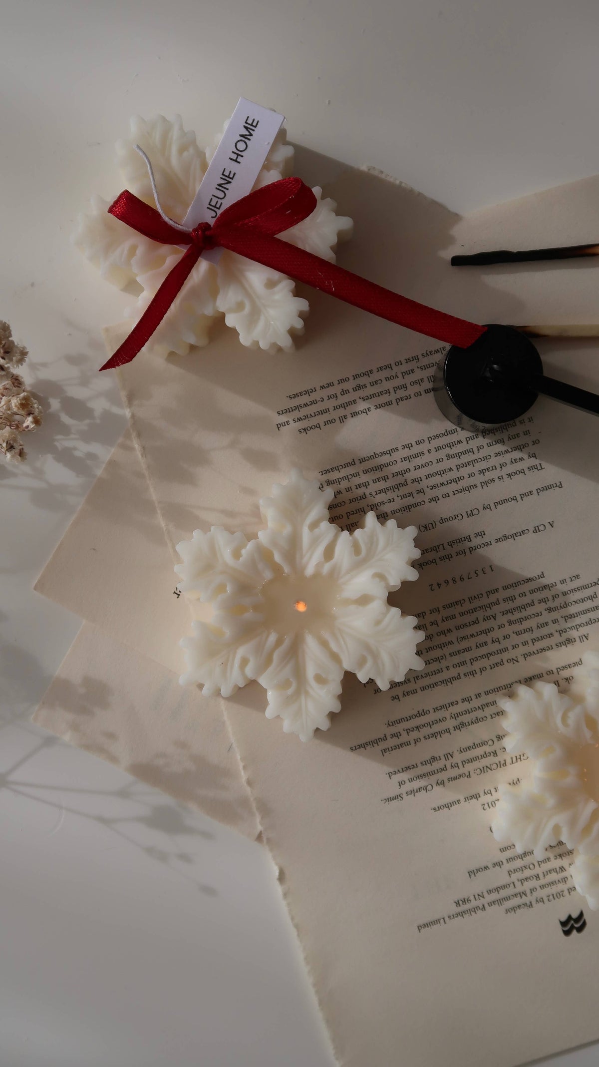 Mini Snowflake Candle - Christmas tree