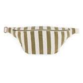 WOMEN BUM BAG STRIPES  OLIVE / GREIGE