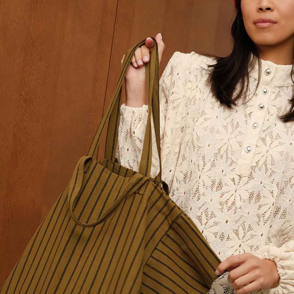 ELISA TOTE BAG TENNIS OLIVE