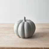 Grey Ceramic Pumpkin, 8.5cm