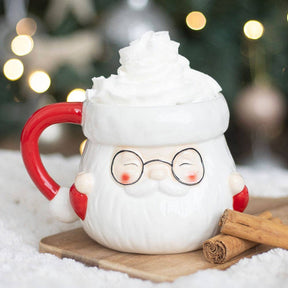 Santa Claus Shaped Christmas Mug