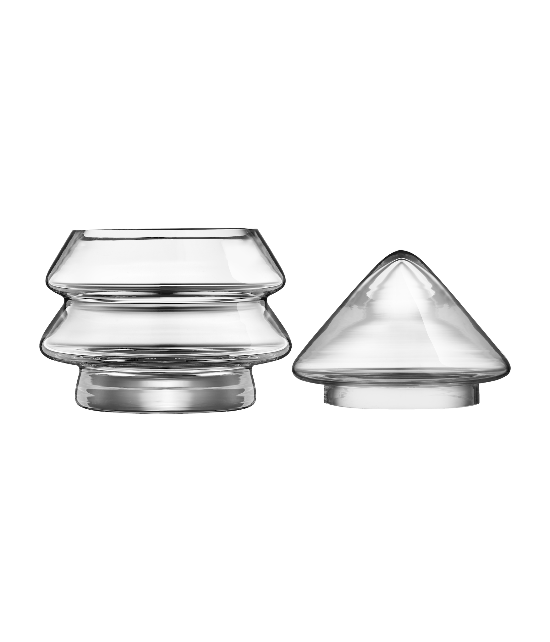 Christmas Tree Glass Jar With Lid Mini