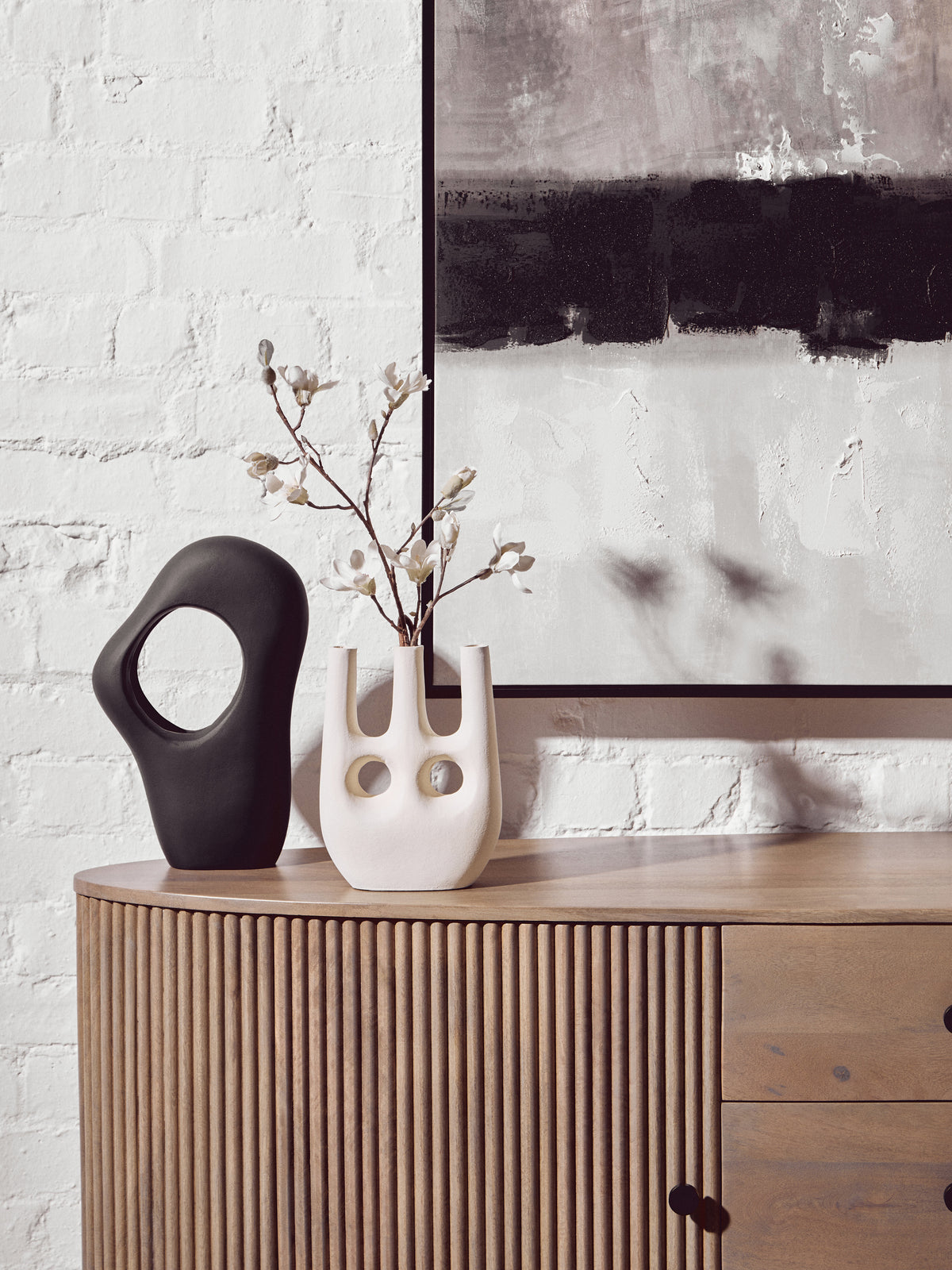Hapax Large Cream Vase