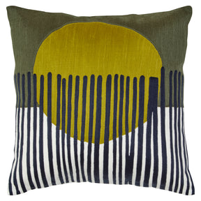 Bosie Ozella Green And White Cushion