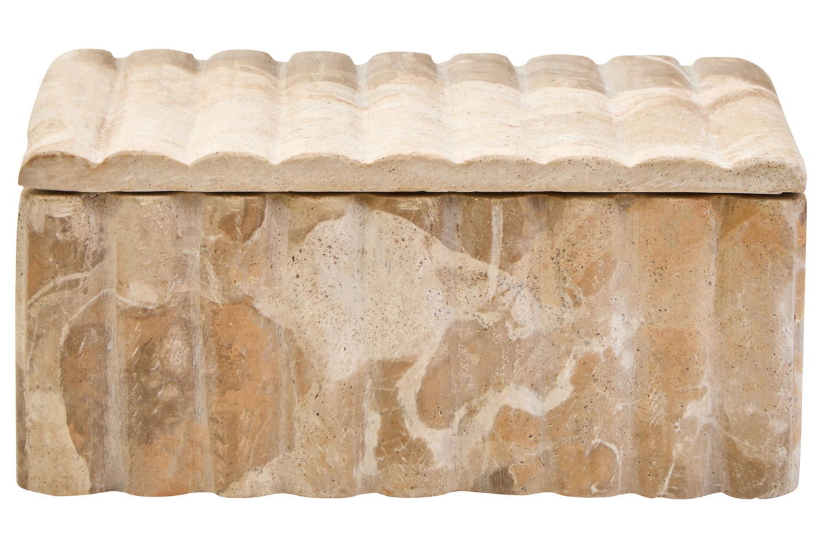 Santino Rectangular Chocolate Marble Box