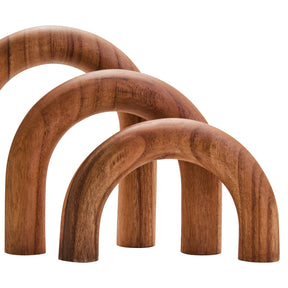 Cato Natural Wood Arch Sculpture
