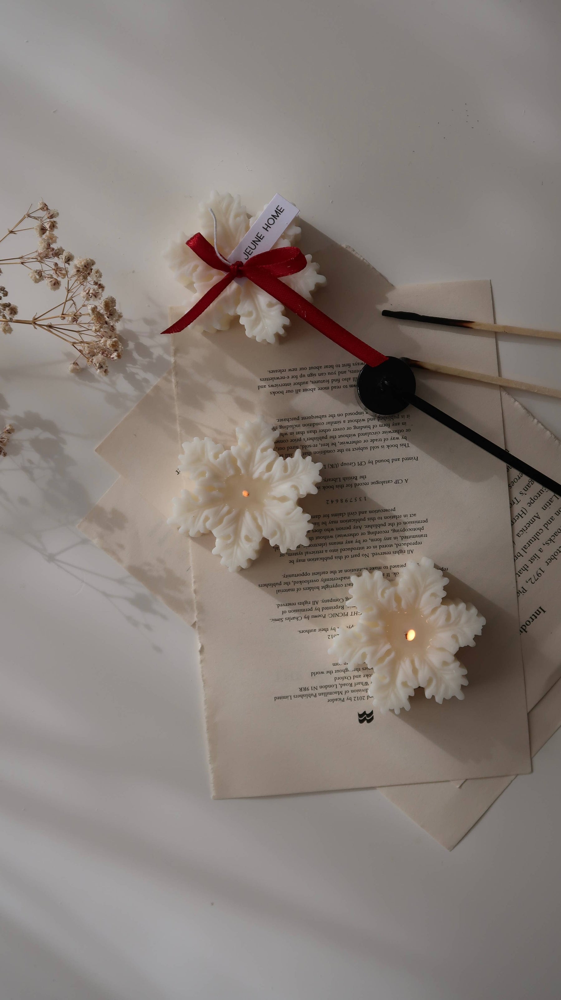 Mini Snowflake Candle - Christmas tree