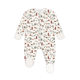 Baby Jersey Sleepsuit - Festive Forest: 0-3m
