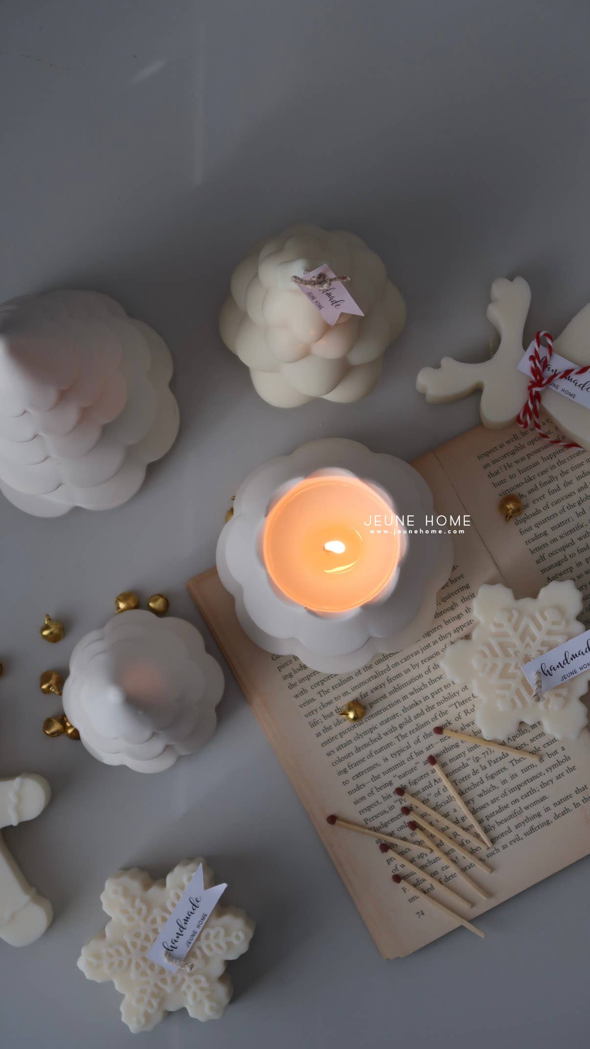 Christmas Tree Shaped Candle with Lid - Christmas Tree